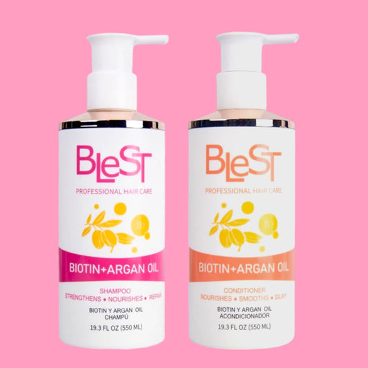 BLEST Argan Oil + Biotin Shampoo & Conditioner Set