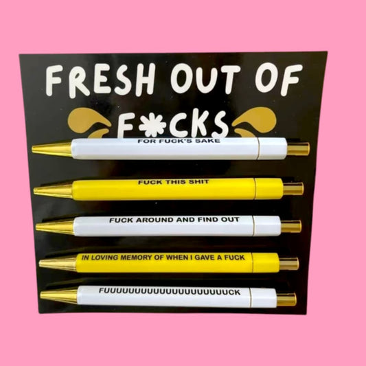 Fresh Out Of F*cks Pen Set