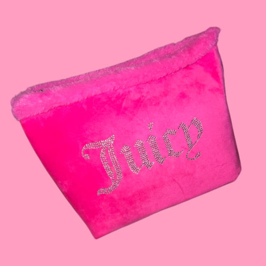 Juicy Couture Fuzzy Makeup Bag