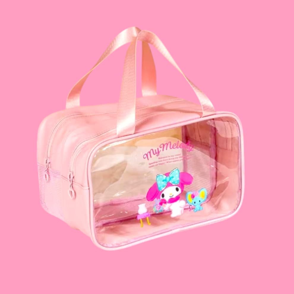 Hello Kitty & Friends Large Double Zipper Makeup Bag