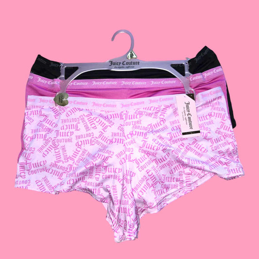 Juicy Couture 3 Pc Boy Shorts Style 10 - 2XL