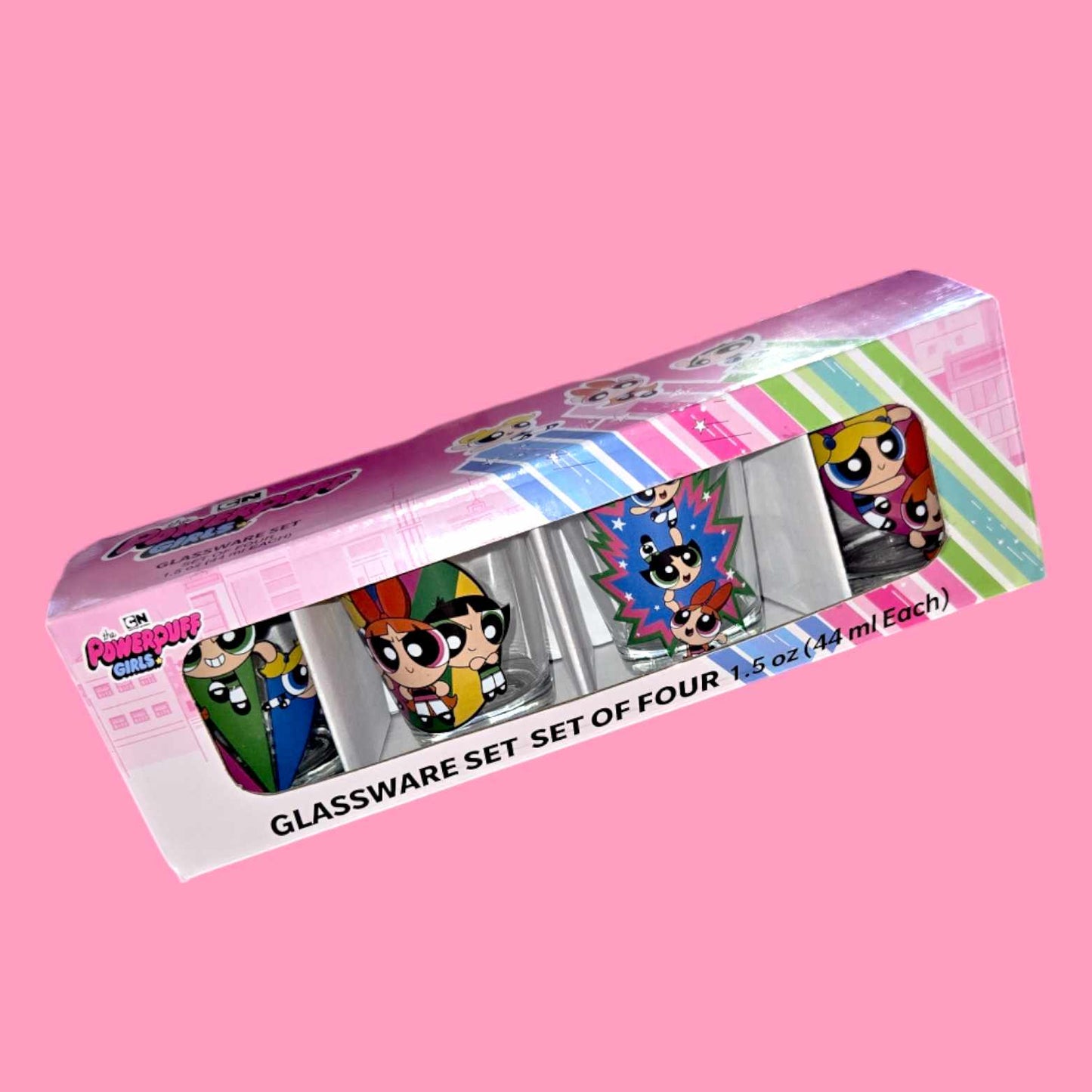 Powerpuff Girls 4 Pc Shot Glass Set