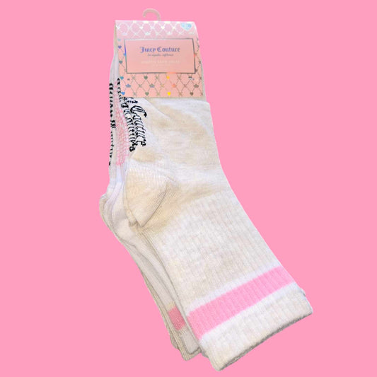 Juicy Couture Shortie Crew 5 Pair Socks