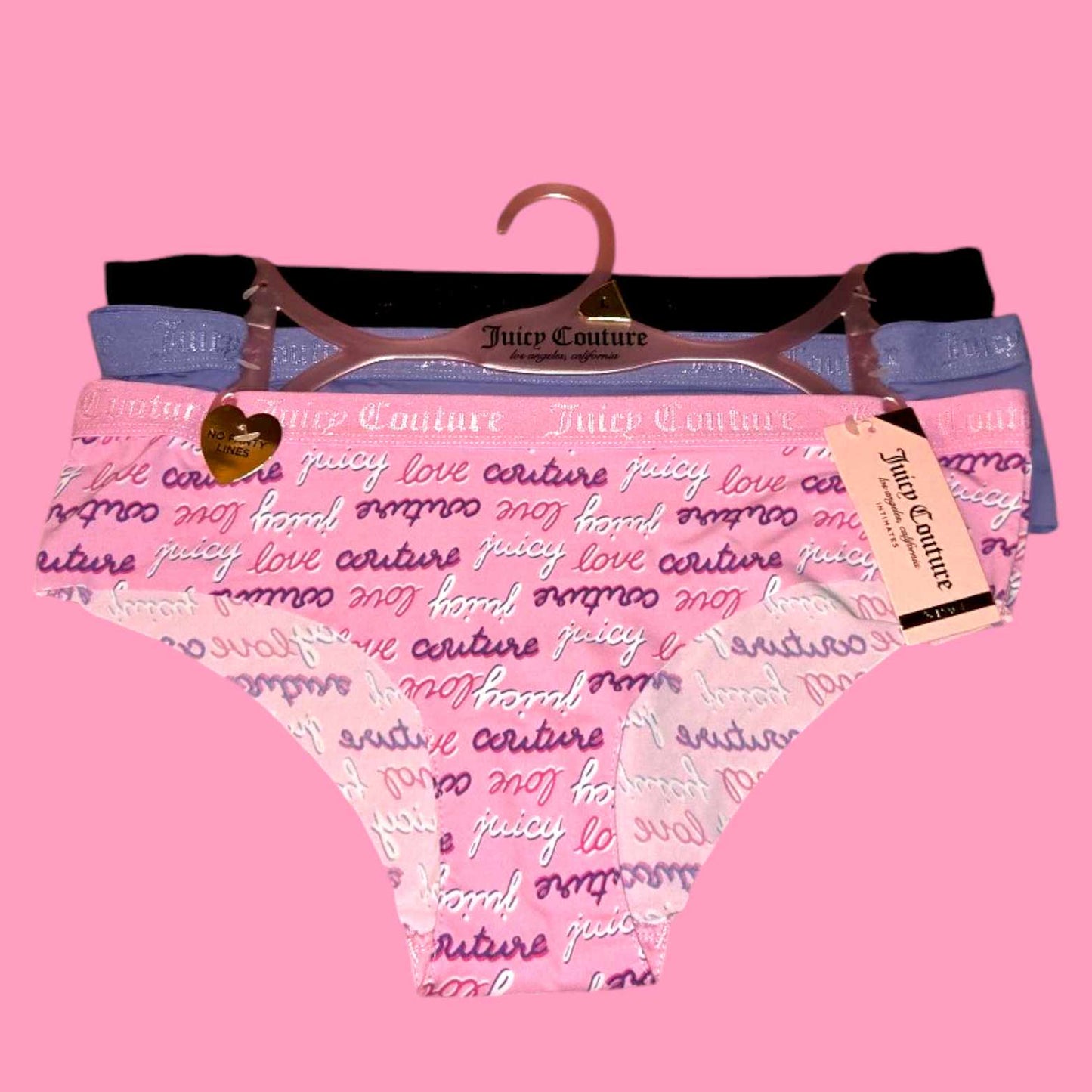 Juicy Couture 3 Pc Undies Style 18- Large