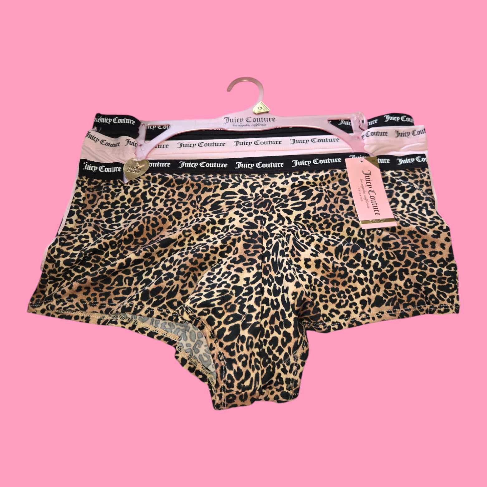 Juicy Couture 3 Pc Boy Shorts Style 6 - 2xl