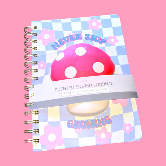 Never Stop Growing Mushroom Squish Journal