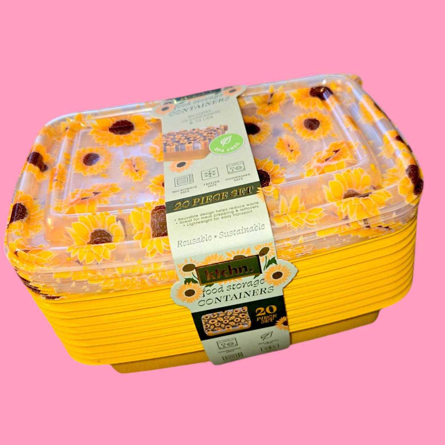 Sunflower Food Container Set