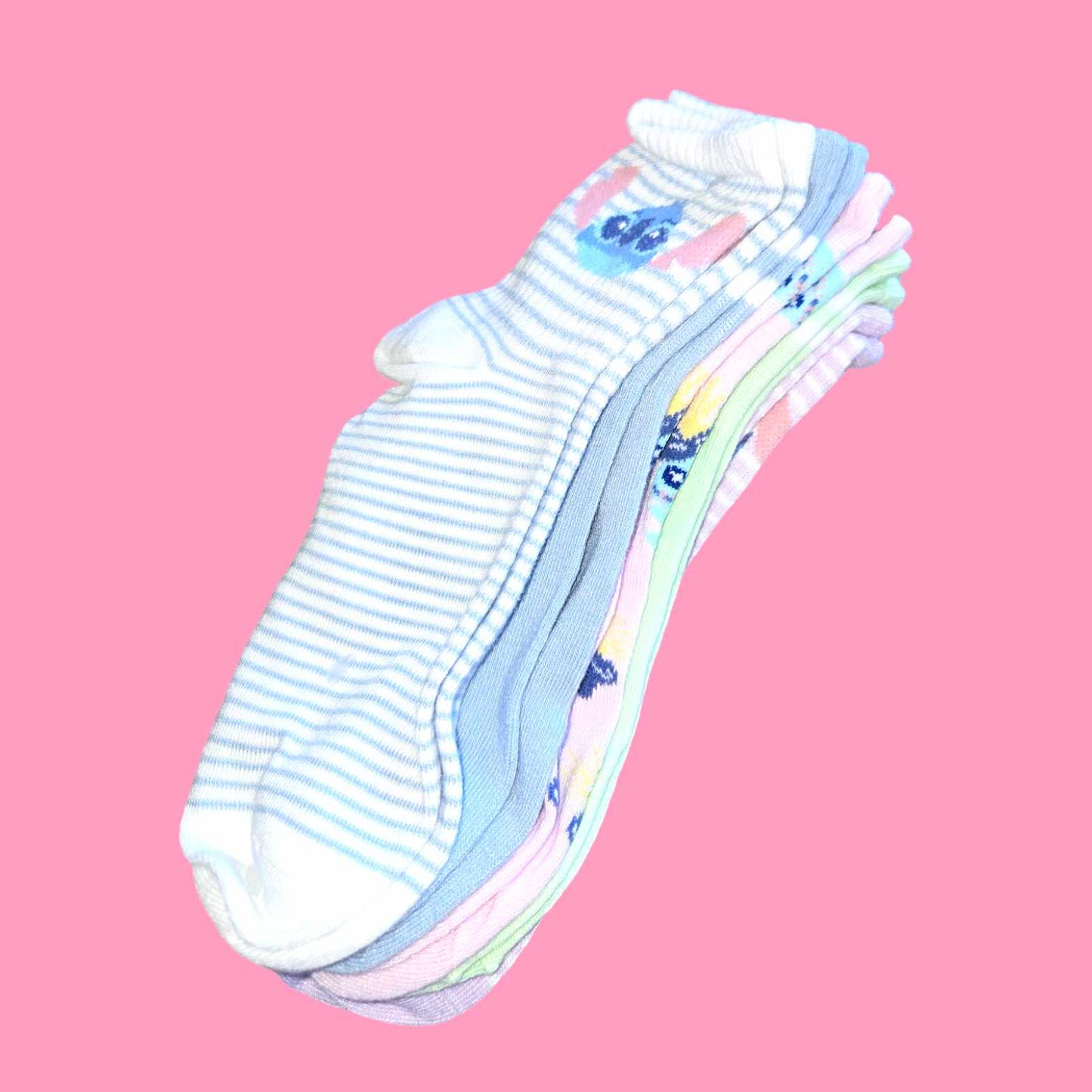 Stitch Striped 5 Pair Socks