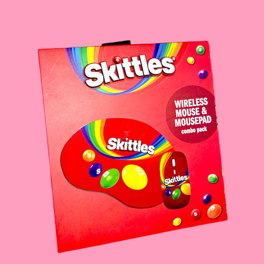 Skittles Mouse Pad & Wireless Mouse