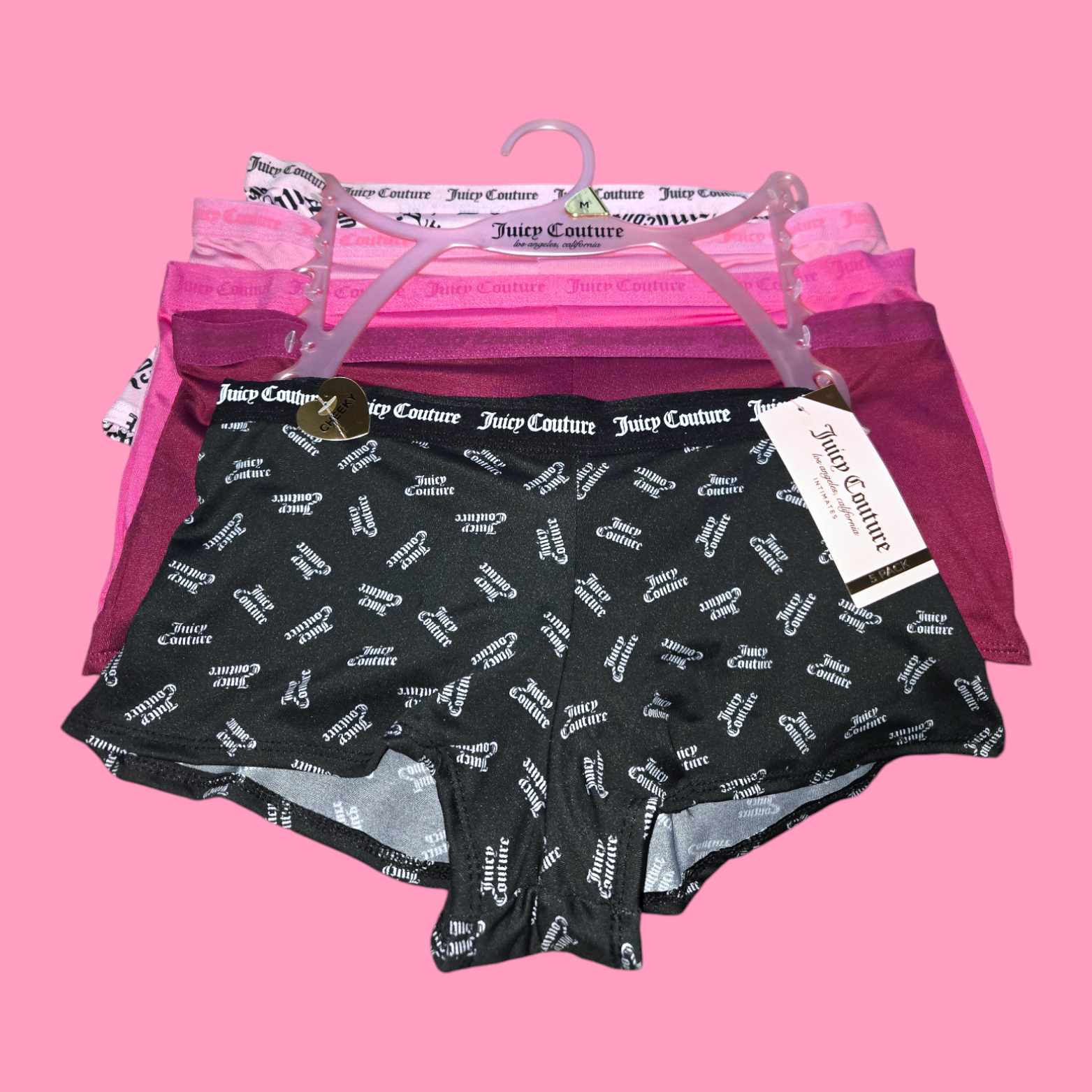 Juicy Couture 5 Pc Boy Shorts Style 26