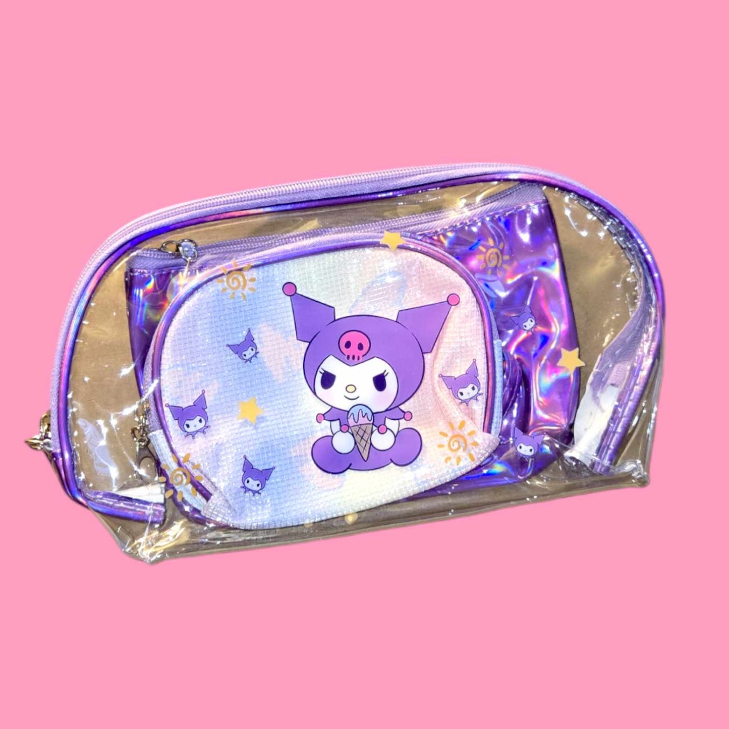 HK & Friends 3 Pc Makeup Bag Set