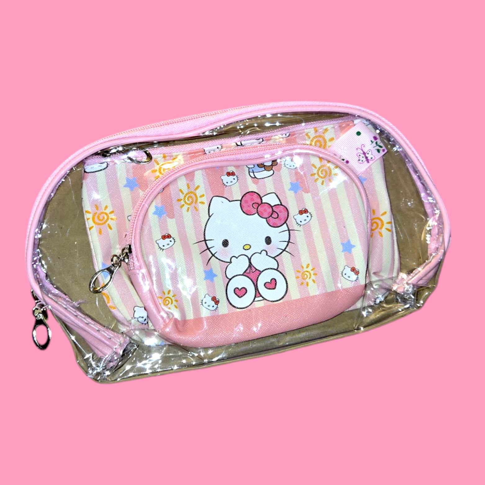 HK & Friends 3 Pc Makeup Bag Set