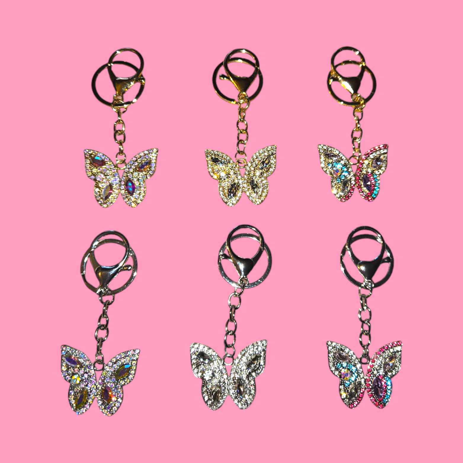 Butterfly Bling keychain