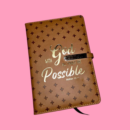 With God All Things Are Possible Journal