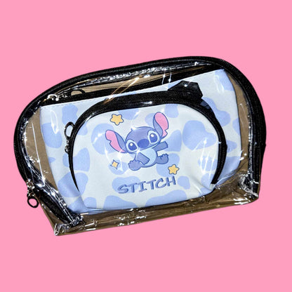 Stitch 3 Pc Makeup Bag Set