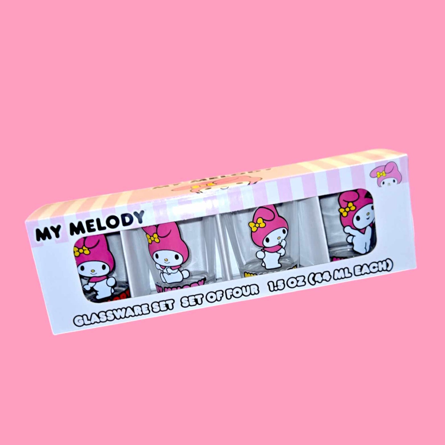 Melody 4 Pc Shot Glass Set