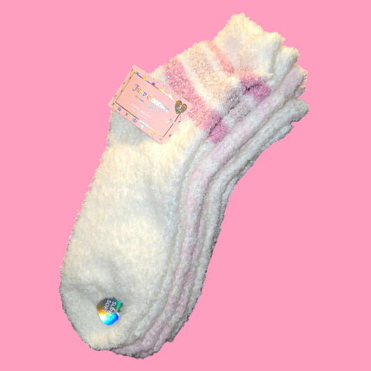 Juicy Couture Fuzzy 3 Pair Socks