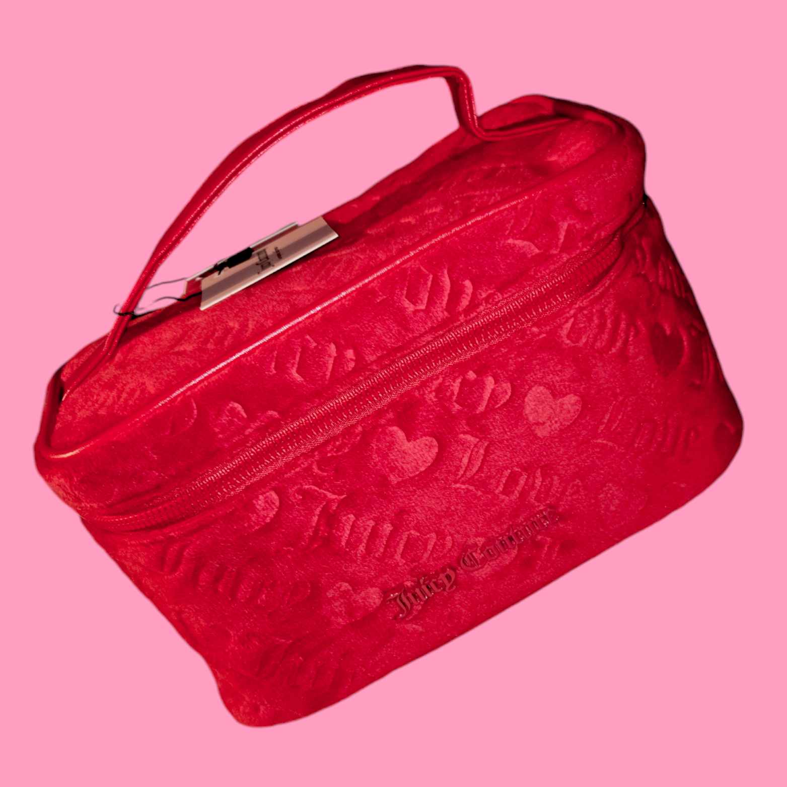 Juicy Couture Tonal Red Makeup Bag