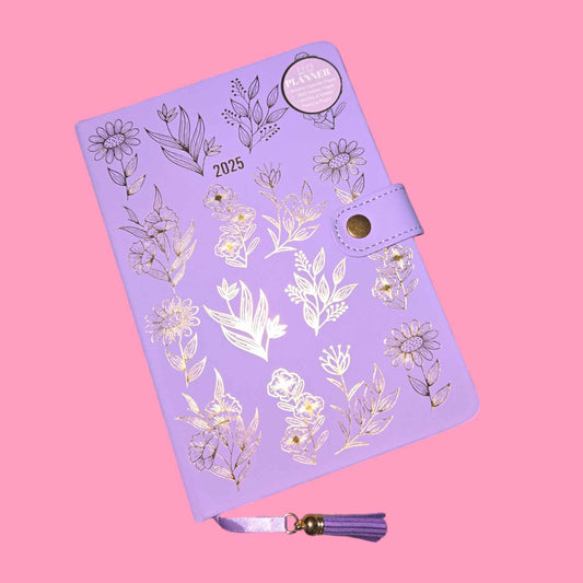 Floral Purple 2025 Planner