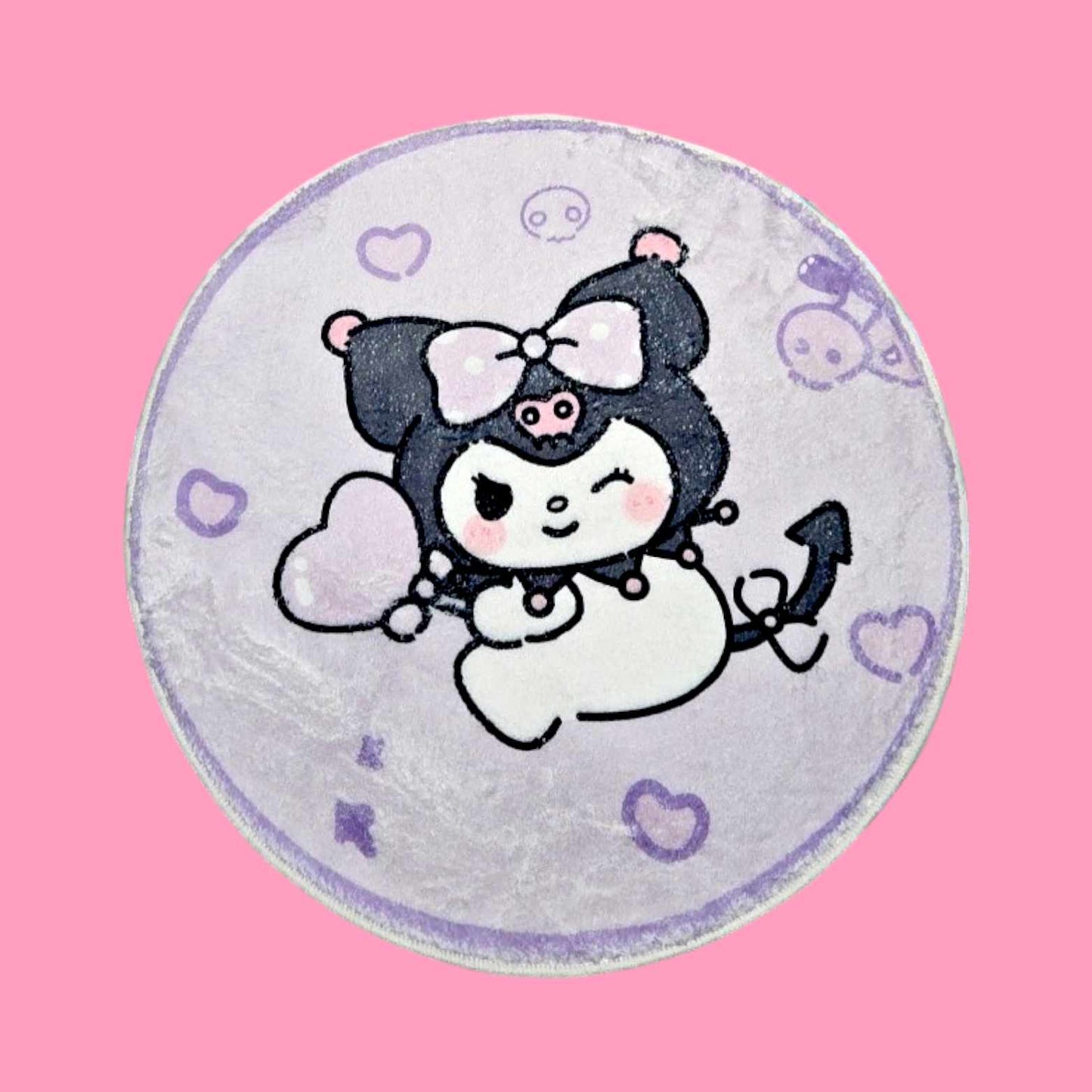 Kuromi Hearts Rug