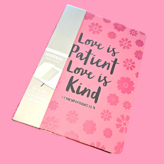 Floral Love Is Patient Love Is Kind Journal