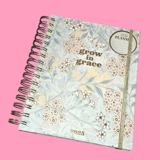 Grow In Grace Floral 2025 Planner