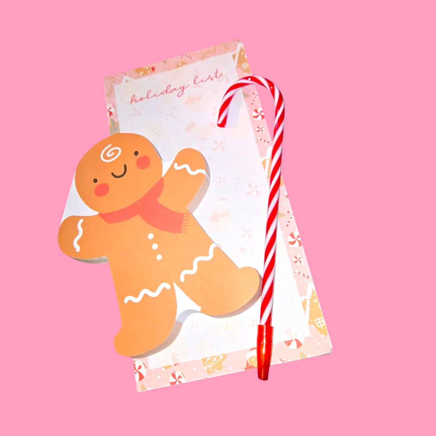 Gingerbread Holiday List Notepad Set