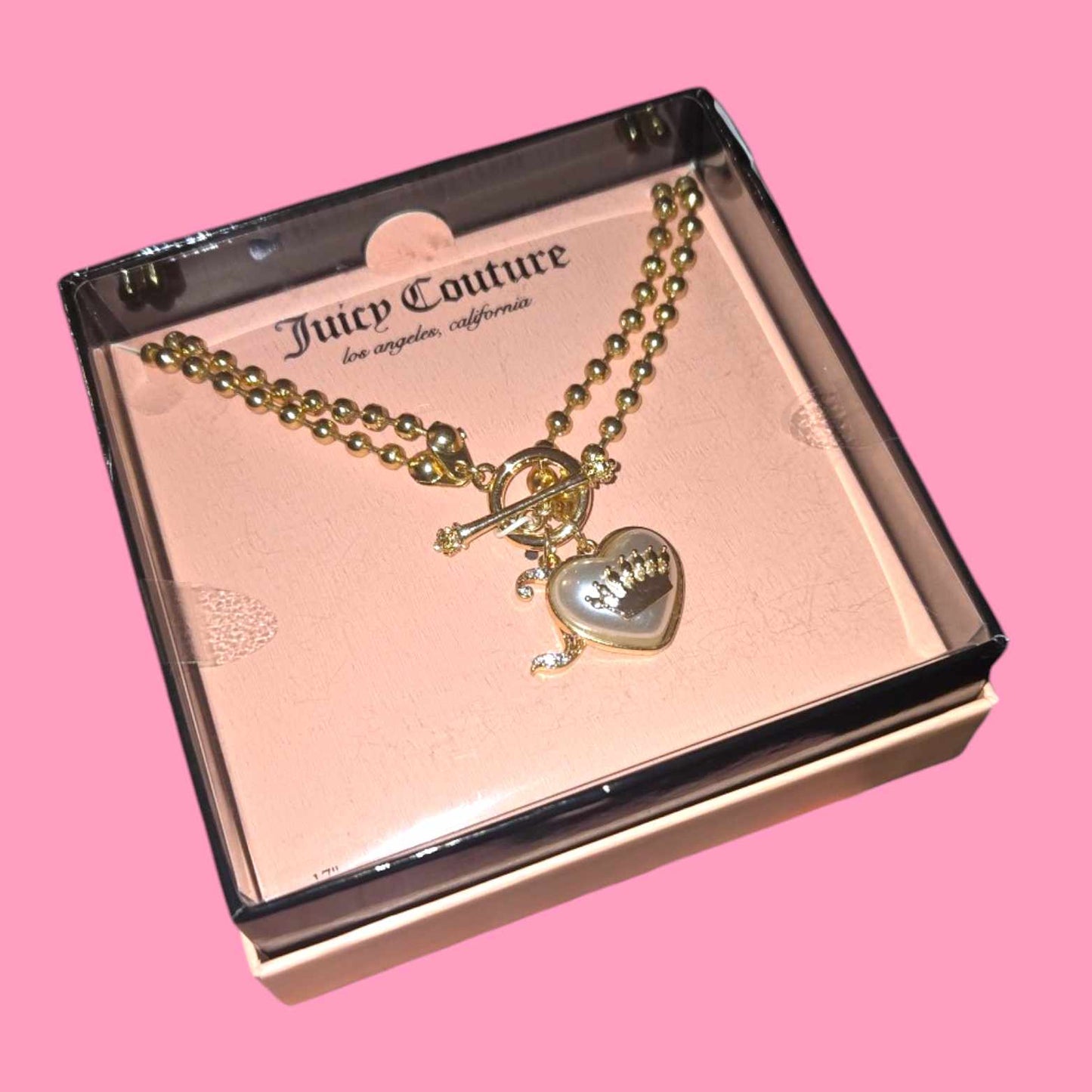 Juicy Couture Crown Pearl Necklace