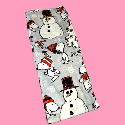 Peanuts Snowman Plush Throw 50x70