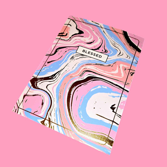 Abstract Blessed Soft Cover Journal