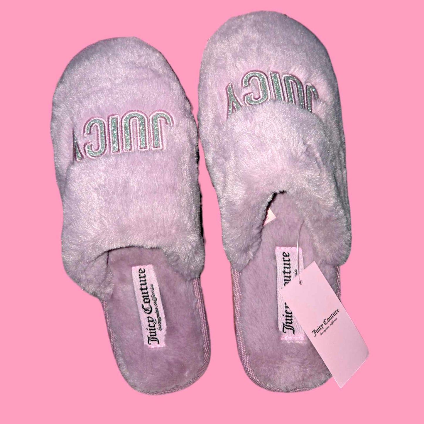 Juicy Couture Shimmer Slippers Style 8 - 8/9