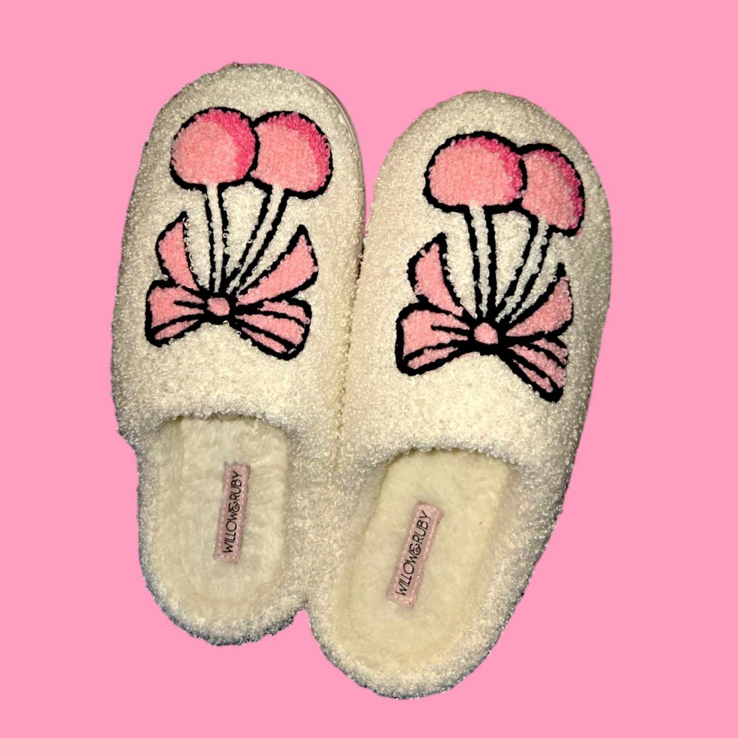 Cherry Bows Slippers