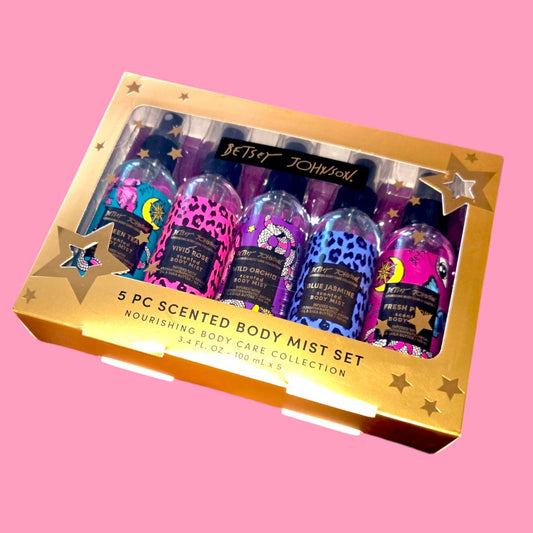 Betsey Johnson 5 Pc Scented Body Mist Set