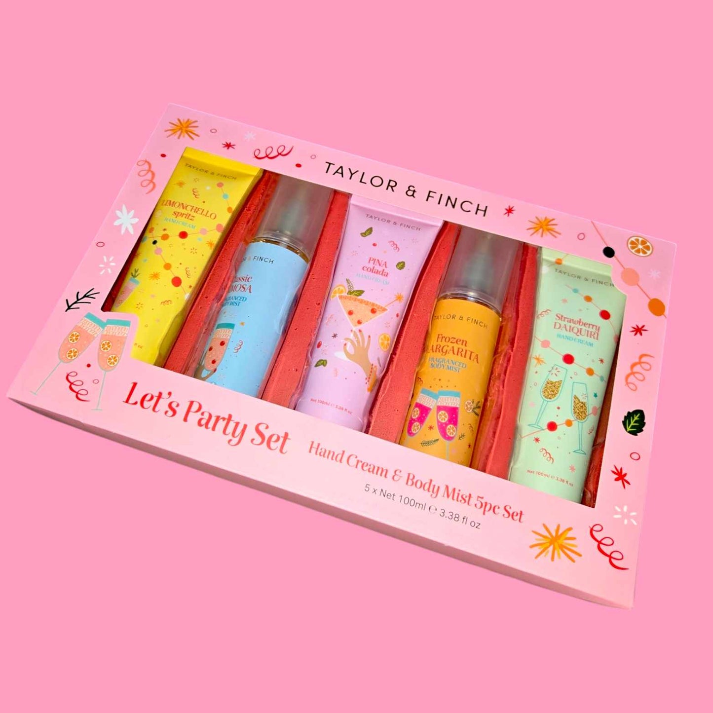 Lets Party 5 Pc Body Mist & Hand Cream Set