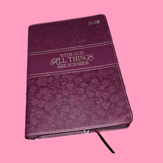 Floral With GOD All Things Are Possible 2025 Planner