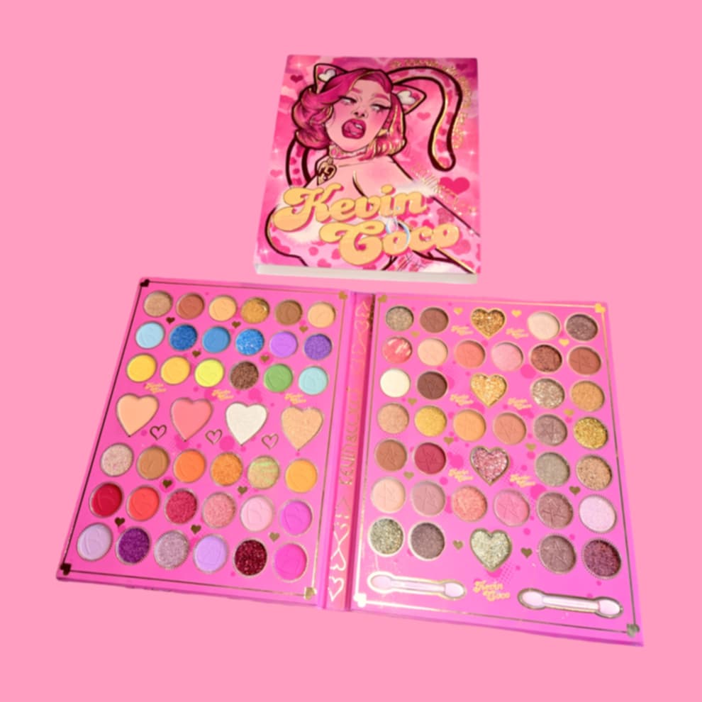 Kevin & Coco Pink Cheetah Eyeshadow Palette