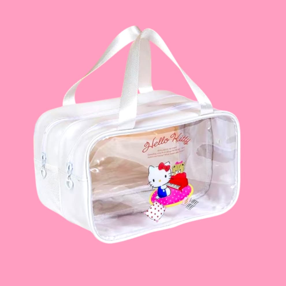 Hello Kitty & Friends Large Double Zipper Makeup Bag