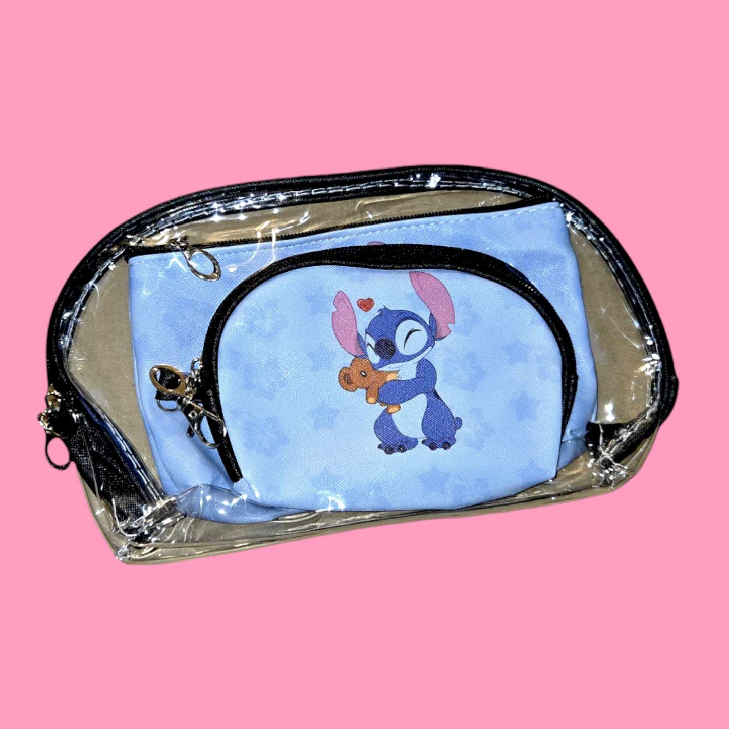 Stitch 3 Pc Makeup Bag Set