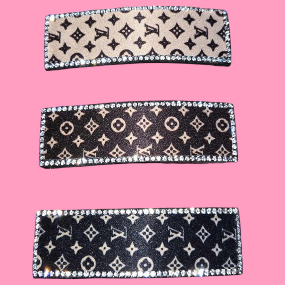 LV Bling Hair Clip