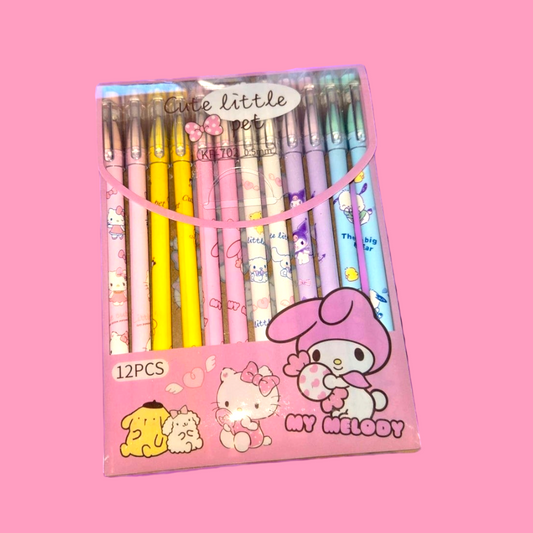 Hk & Friends 12 Pc Pen Set