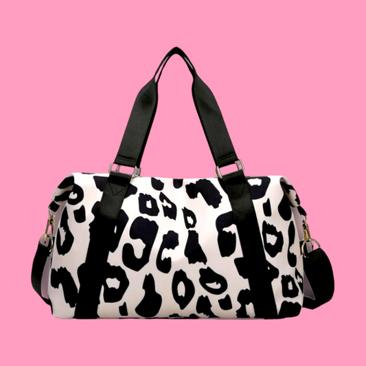 Cow Print Duffle Bag