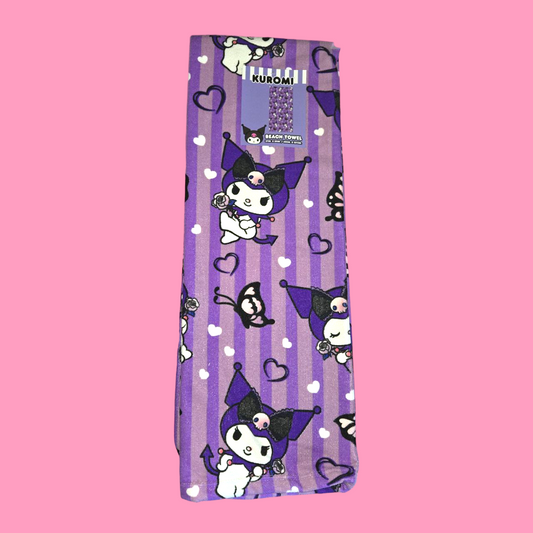 Kuromi Beach Towel