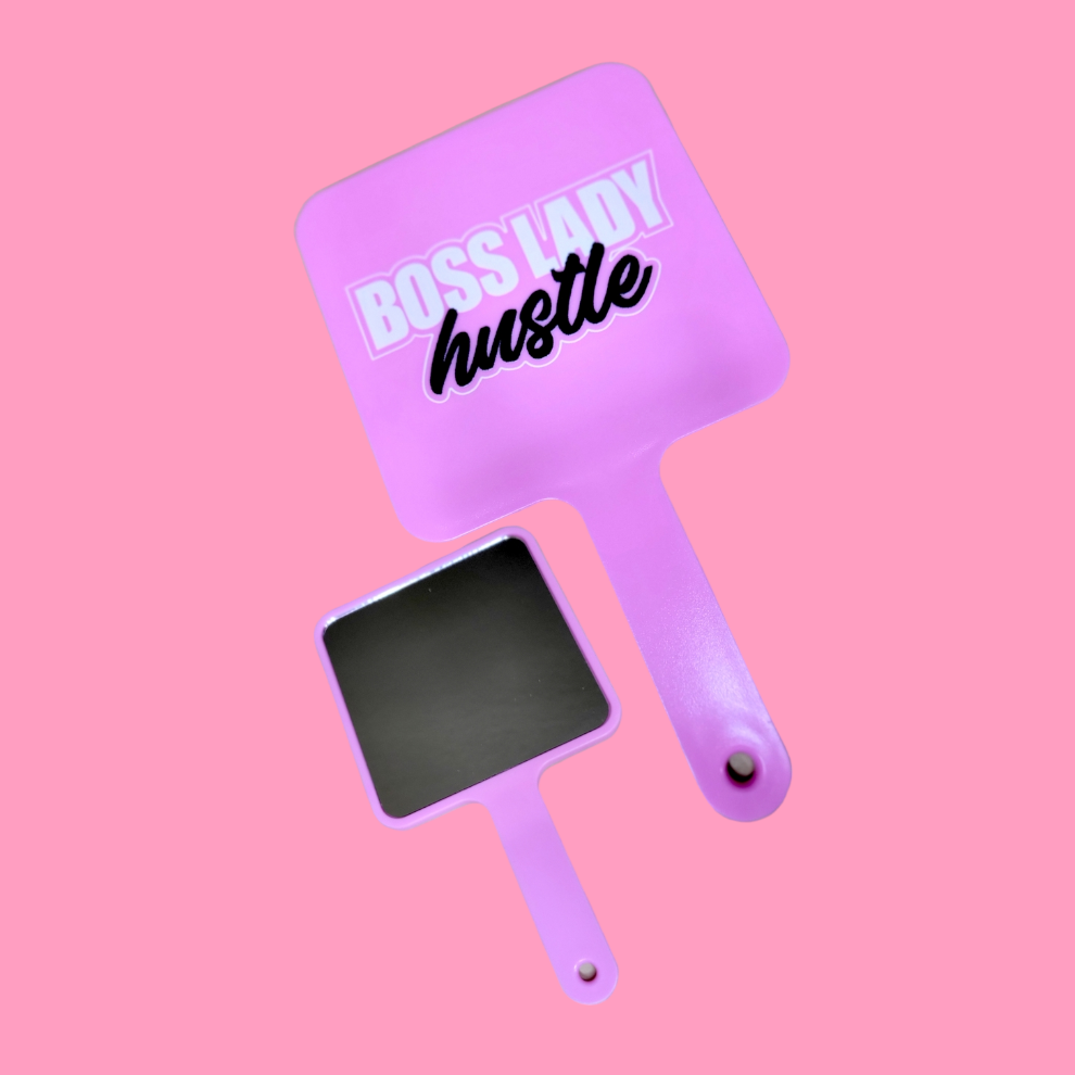 Bossladyhustle Large Handheld Mirror