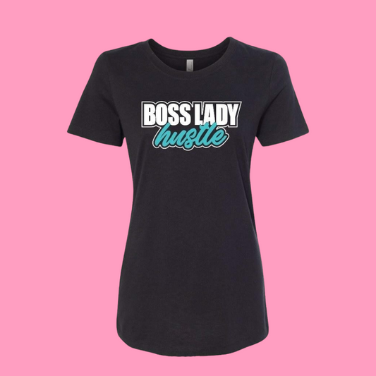 Boss Lady Hustle Shirt (Teal)