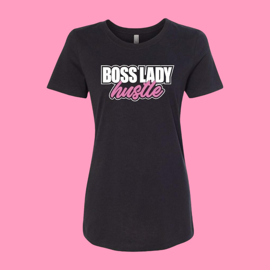 Boss Lady Hustle Shirt (Pink)