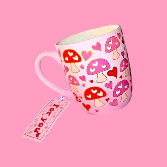 Valentines Mushroom Mug