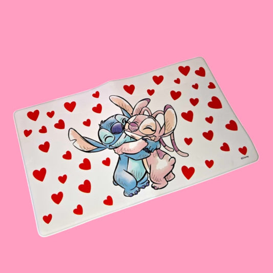 Stitch & Angel Love Birds  Kitchen Mat