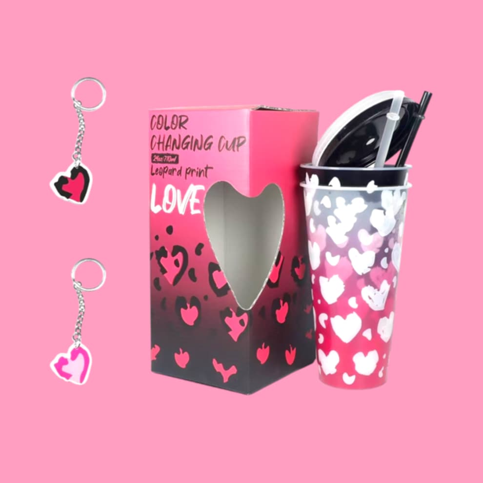 In Love Color Changing 2 Pc Cup Set